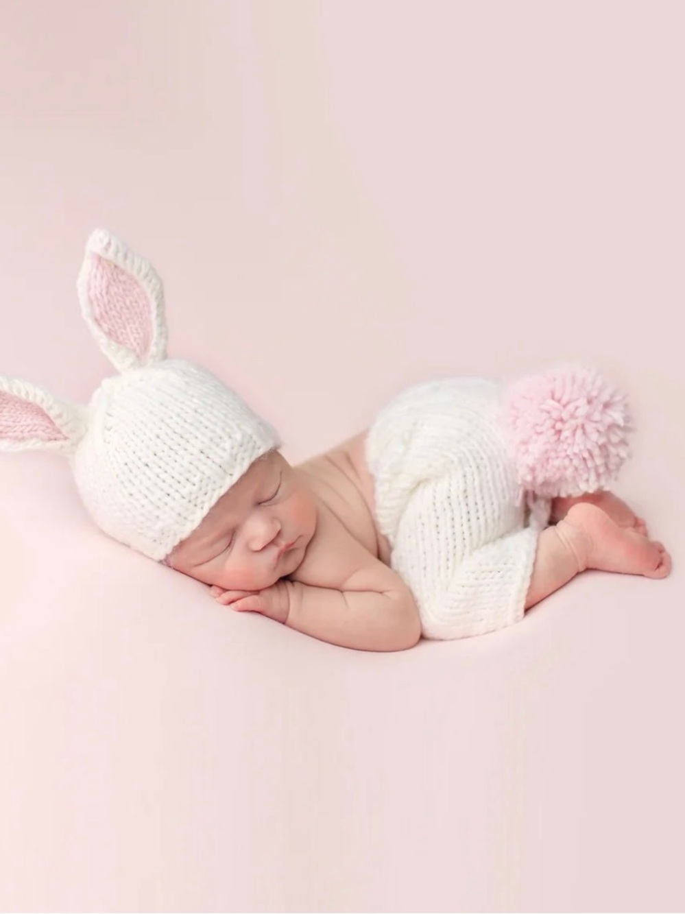 The Blueberry Hill Bailey Bunny Hat and Pant Newborn Set